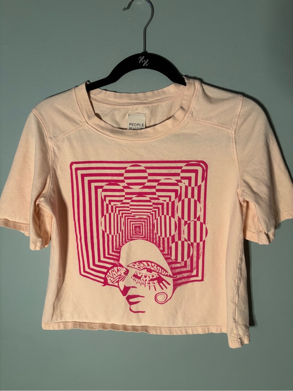 People of Leisure Janis Joplin Avalon Ballroom Graphic Crop Tee - Size XS